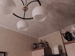 Photo of kitchen ceiling made of pvc