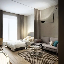 Zoning Living Room Bedroom 15 Sq M Photo