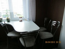 Kitchen Table In The Kitchen In Khrushchev Photo