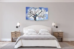 Stylish paintings for bedroom interior