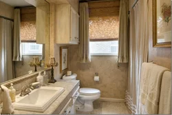 Bath with window curtain design