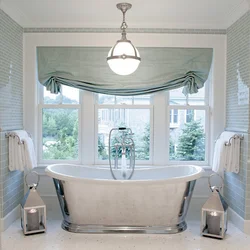 Bath with window curtain design