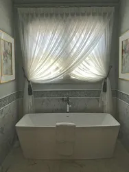 Bath with window curtain design