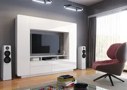 Фото мебел ҳуҷраи меҳмонхона gloss сафед