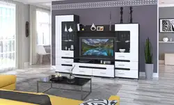 Photo furniture living room white gloss