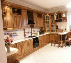 Сучасныя кухні з дуба фота