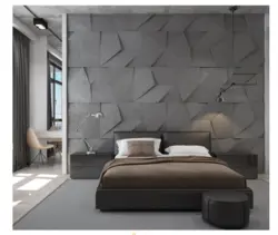 Bedrooms with 3D panels photo