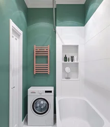 Interior of a small bath in a panel house