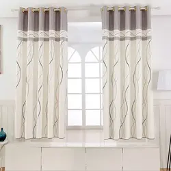 Curtains for the bedroom up to the window sill photo short modern
