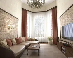 Обои в зал в квартире реальные фото