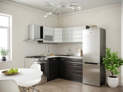 Modern Corner Small Kitchens Photo