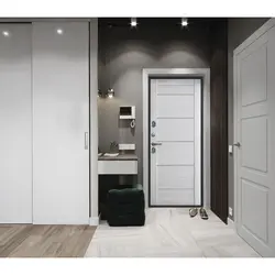 Square hallway with 4 doors interior