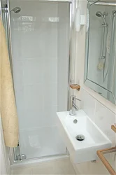 Bath rooms with shower photo in Khrushchev