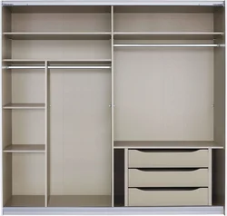 Built-in wardrobe in the bedroom photo of shelves inside