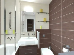 Дызайн ванны 1 пакаевай кватэры