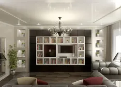 Интерьер Гостиной С Системой Хранения