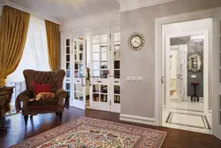 Zamonaviy dizayn yashash xonasi eshiklari