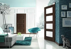 Modern design living room doors