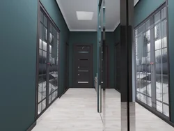 Green hallway interior photo