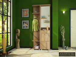 Green hallway interior photo