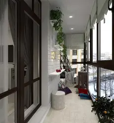 Panoramik oynali lodjiya dizayni 6