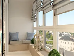 Loggia design with panoramic glazing 6