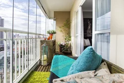Loggia design with panoramic glazing 6