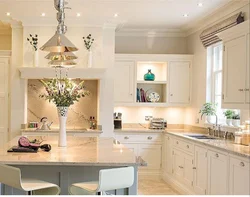 Cream kitchen design