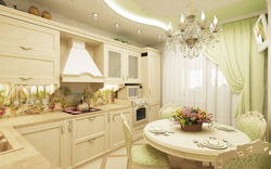 Cream kitchen design