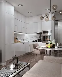 Kitchen design 21 square meters