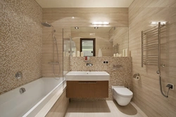 Renovation interior design of apartments bathroom