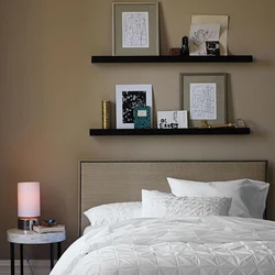 Photo shelves in the bedroom photo
