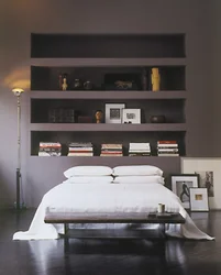 Photo shelves in the bedroom photo