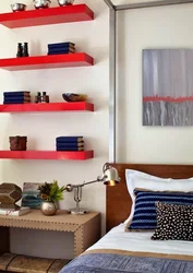 Photo Shelves In The Bedroom Photo