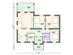 One-story house projects with three bedrooms photos of houses