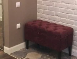 Poufs in the hallway interior photo