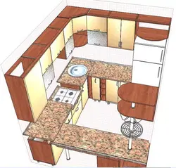 Kitchen Furniture Arrangement Photo