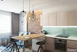 Kitchen living room 10 sq m photo