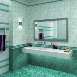 Shakhty plitələrindən hazırlanmış vannanın foto dizaynı