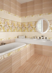 Photo design of a bathtub made of Shakhty tiles