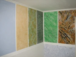 DIY photo of decorative plaster in the kitchen