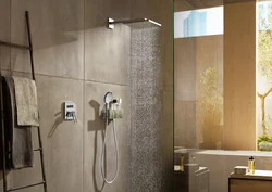 Bathroom With Rain Shower Photo