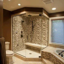 Shower cabin in an ordinary apartment photo
