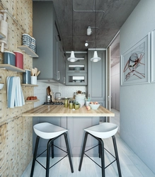 Mətbəx 6 Kv M Loft Üslubunda Fotoşəkil