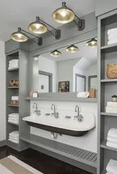 Bath shelves in the interior photo