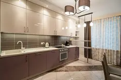 Kitchen interior in beige tones