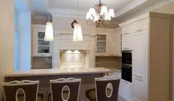 Кухни классические с барной стойкой дизайны