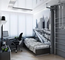 Bedroom design for a small room for a teenager