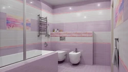 Фиолетовый Дизайн Ванны
