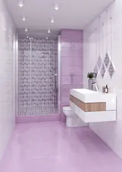 Фиолетовый дизайн ванны